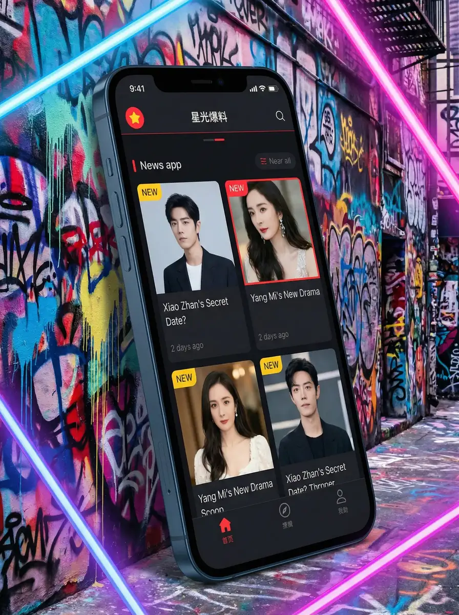 闪灵凶猛 APP界面展示 - 掌上吃瓜神器